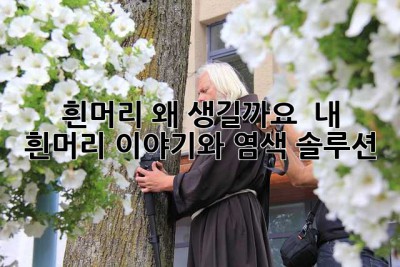 흰머리, 왜 생길까요?  내 흰머리 이야기와 염색 솔루션