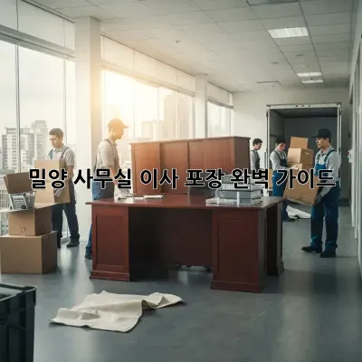 밀양 사무실 이사 포장: 완벽 가이드