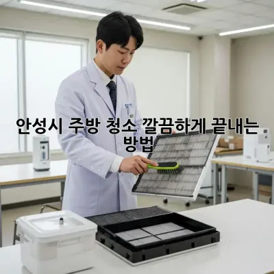 안성시 주방 청소, 깔끔하게 끝내는 방법!