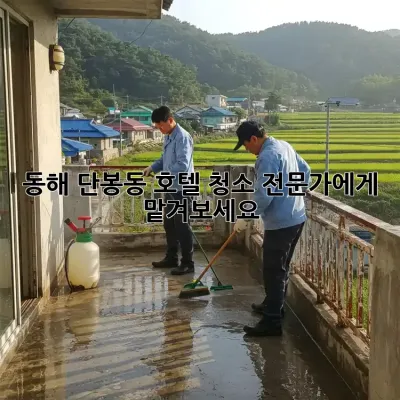 동해 단봉동 호텔 청소, 전문가에게 맡겨보세요!