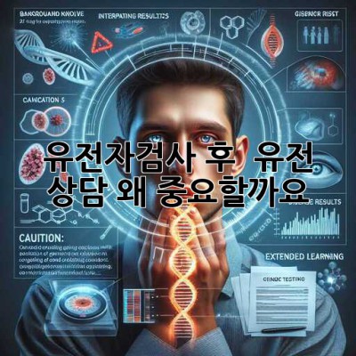 유전자검사 후 💡 유전 상담, 왜 중요할까요? 🤔