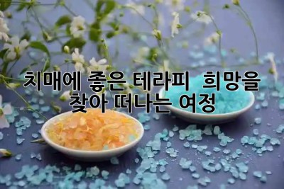 치매에 좋은 테라피 💡 희망을 찾아 떠나는 여정 💖