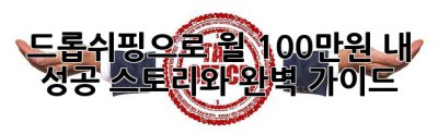 드롭쉬핑으로 월 100만원? 내 성공 스토리와 완벽 가이드