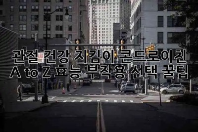 관절 건강 지킴이🛡️ 콘드로이친 A to Z: 효능, 부작용, 선택 꿀팁🍯