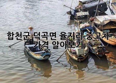 합천군 덕곡면 율지리 중고차 가격 알아보기