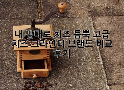 내 맘대로 치즈 듬뿍! 고급 치즈 그라인더 브랜드 비교 후기