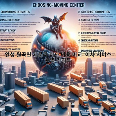 안성 원곡면 지문리 이사 비용 비교 & 이사 서비스 완벽 가이드